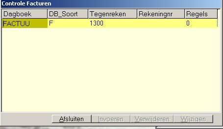 Controle facturen